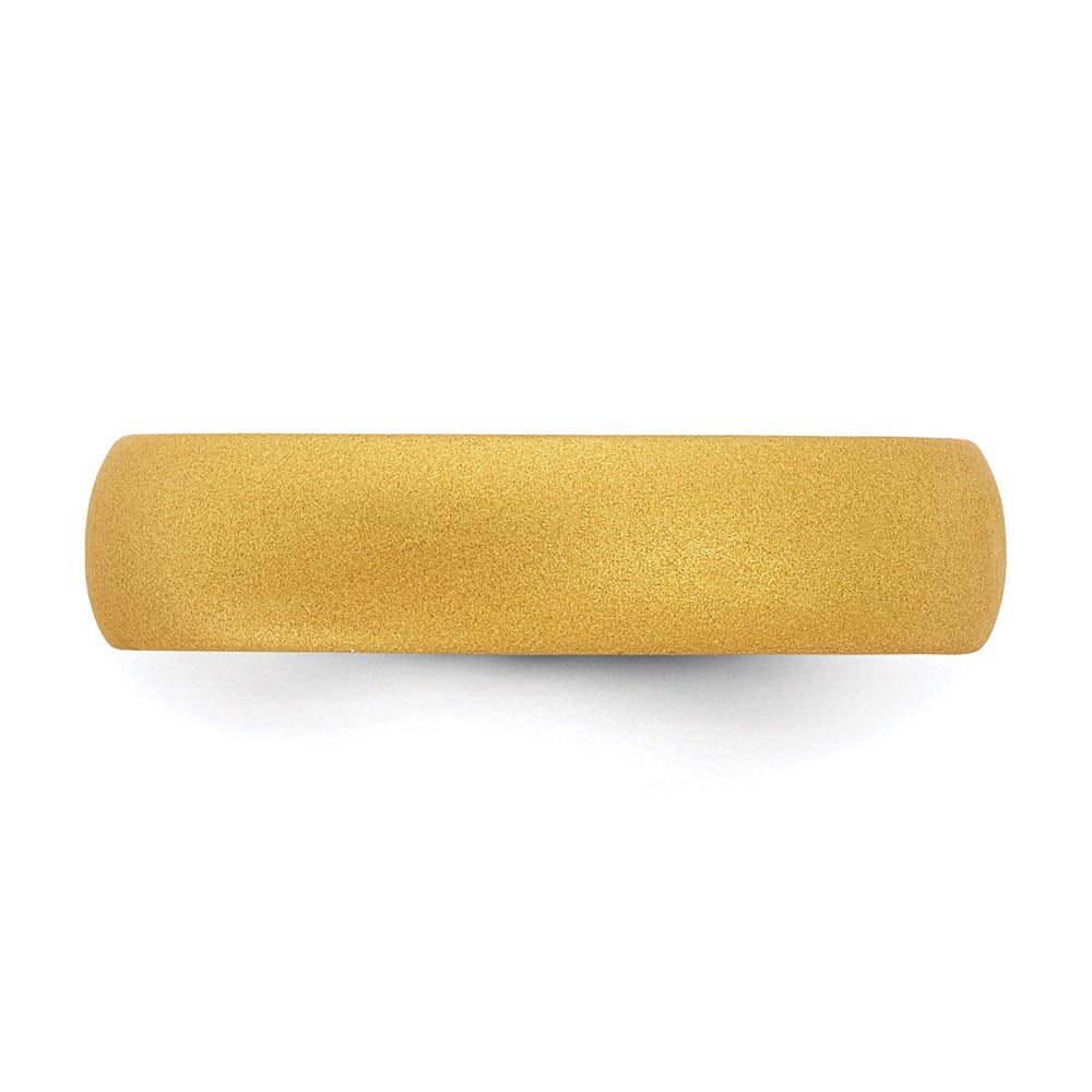 Silicone Gold Metallic 5.7mm Band