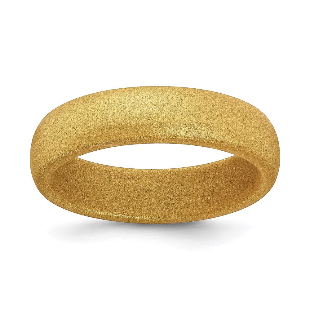 Silicone Gold Metallic 5.7mm Band
