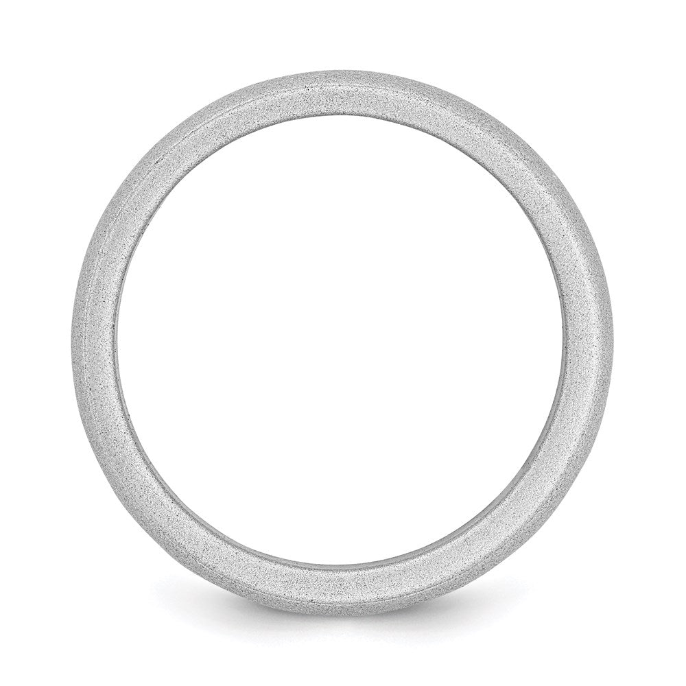 Silicone Silver Metallic 5.7mm Band