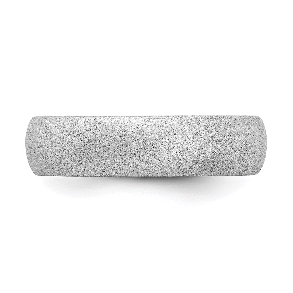Silicone Silver Metallic 5.7mm Band