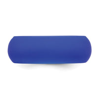 Silicone Blue 8mm Domed Band