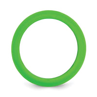 Silicone Green 8mm Domed Band