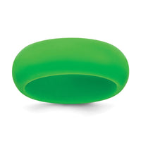 Silicone Green 8mm Domed Band