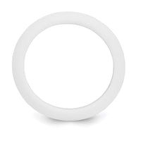 Silicone White 8mm Domed Band