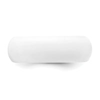Silicone White 8mm Domed Band