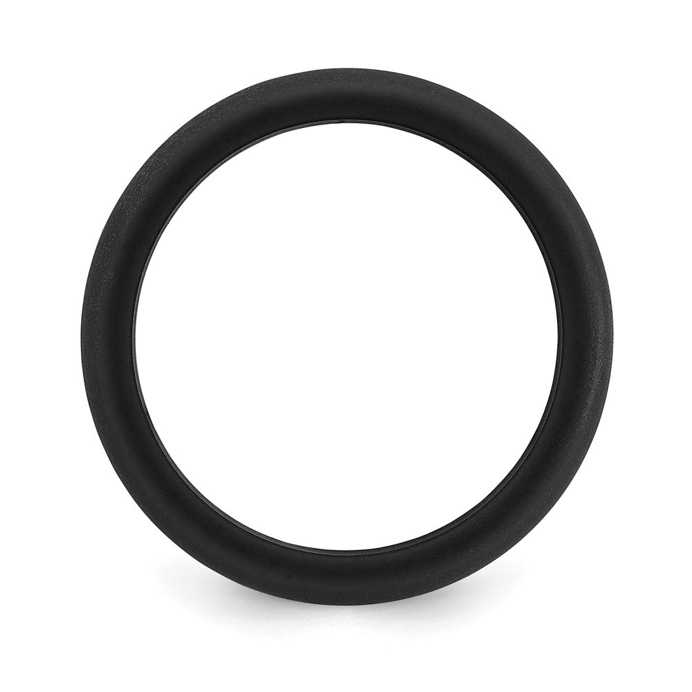 Silicone Black 8.7mm Domed Band