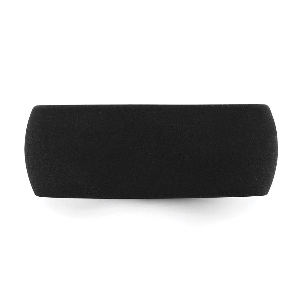 Silicone Black 8.7mm Domed Band