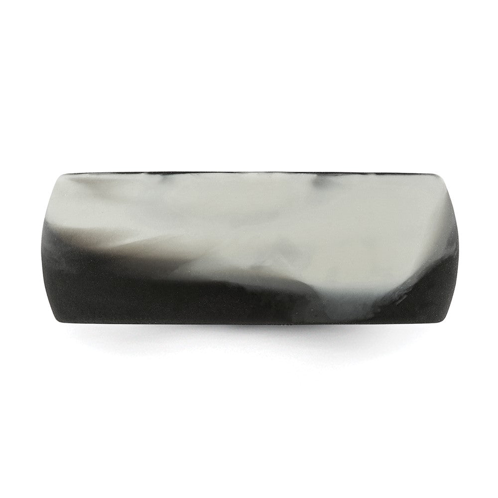 Silicone Black and Grey Camo 8.7mm Domed Band
