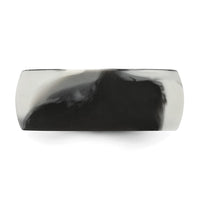 Silicone Black and Grey Camo 8.7mm Domed Band
