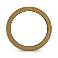 Silicone Bronze Metallic 8.7mm Domed Band
