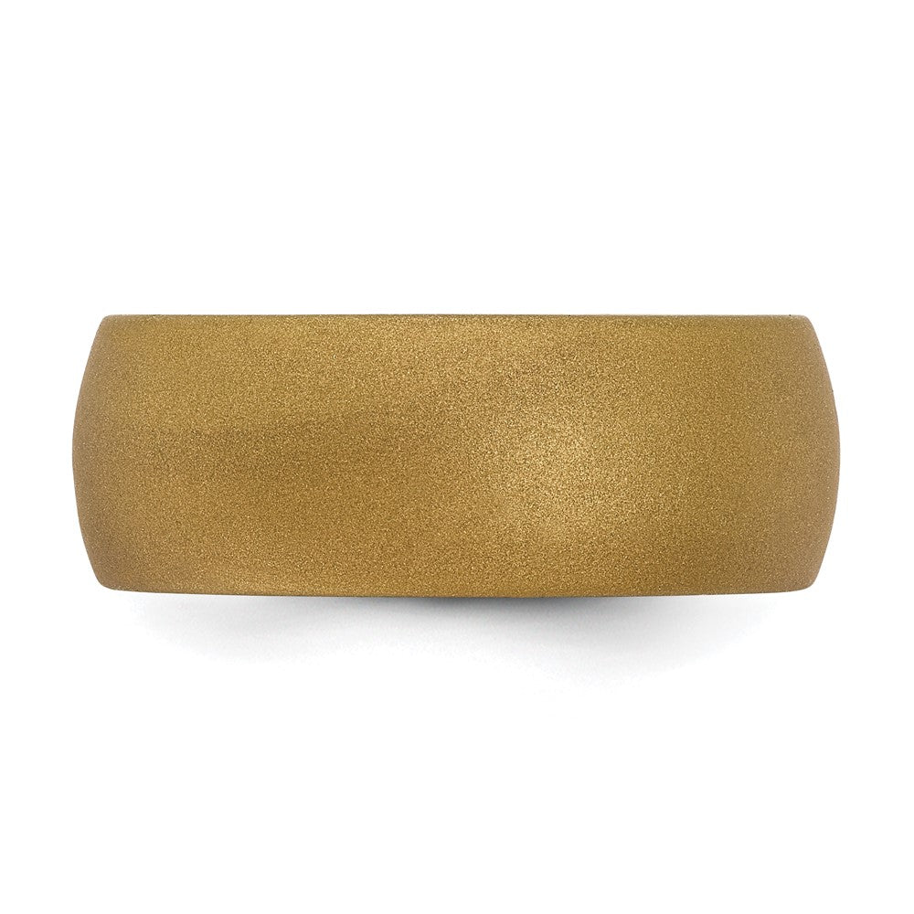 Silicone Bronze Metallic 8.7mm Domed Band