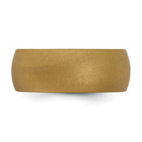 Silicone Bronze Metallic 8.7mm Domed Band