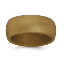 Silicone Bronze Metallic 8.7mm Domed Band