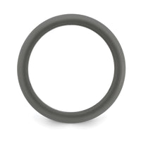 Silicone Dark Grey 8.7mm Domed Band