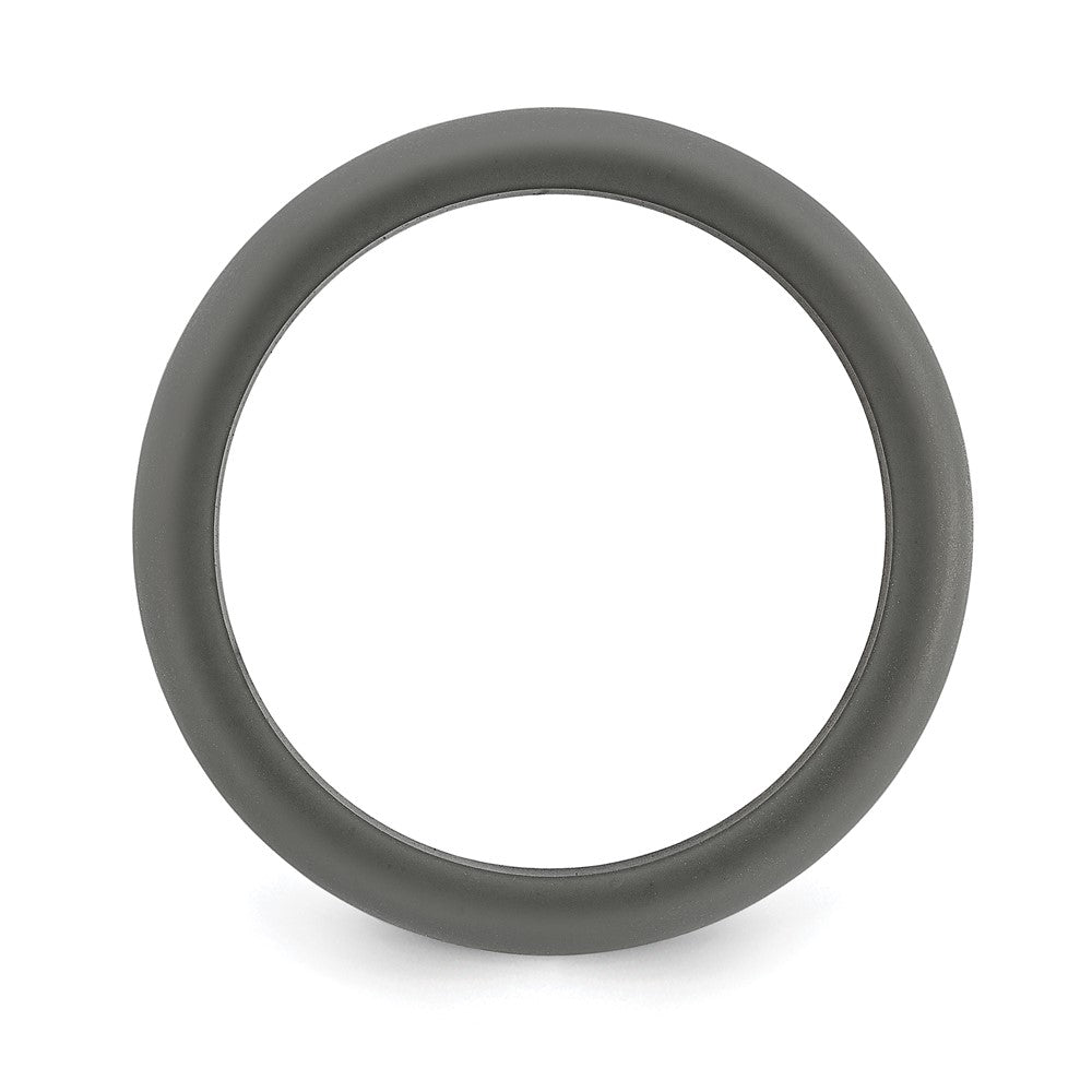 Silicone Dark Grey 8.7mm Domed Band