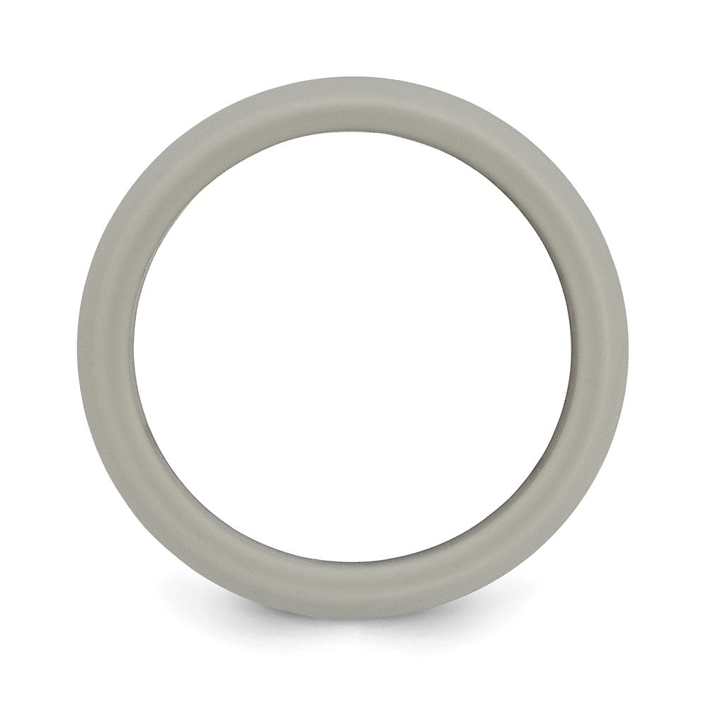 Silicone Light Grey 8.7mm Domed Band
