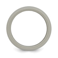 Silicone Light Grey 8.7mm Domed Band