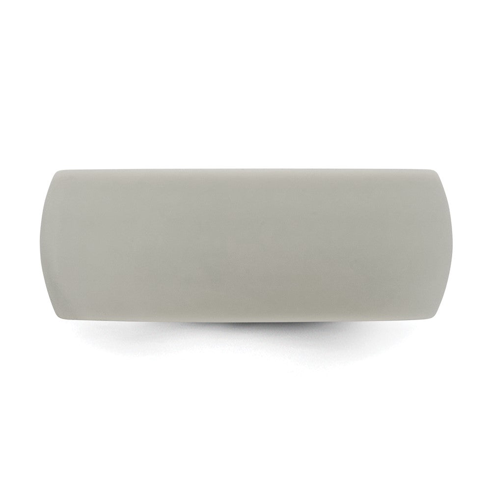 Silicone Light Grey 8.7mm Domed Band