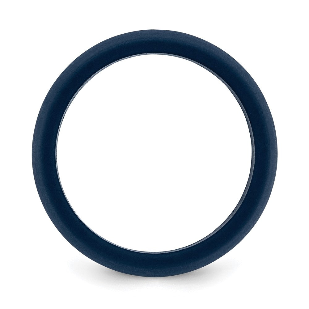 Silicone Navy 8.7mm Domed Band