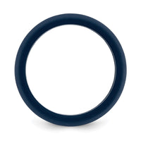 Silicone Navy 8.7mm Domed Band