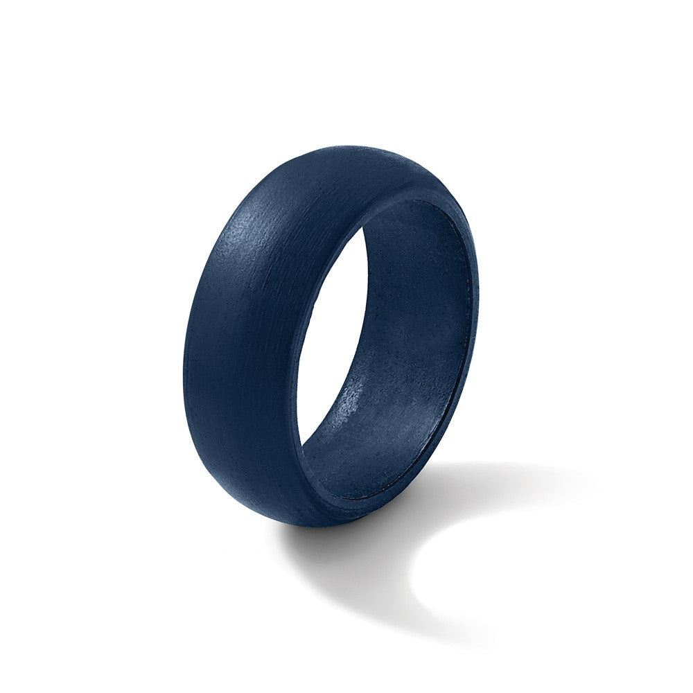 Silicone Navy 8.7mm Domed Band