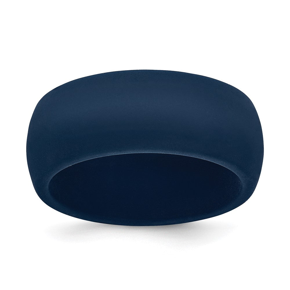Silicone Navy 8.7mm Domed Band