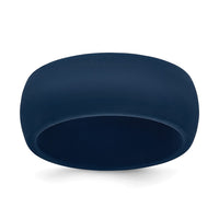 Silicone Navy 8.7mm Domed Band
