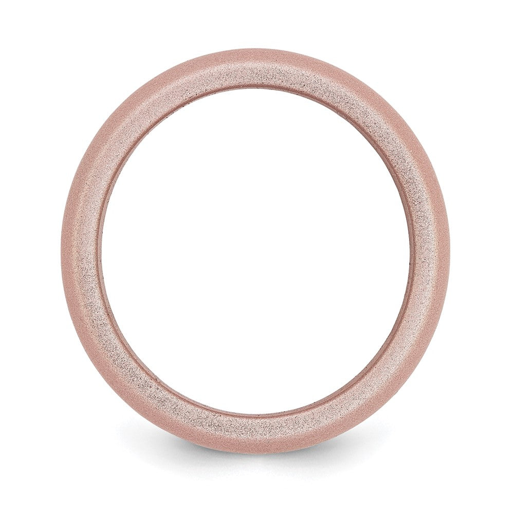 Silicone Pink Metallic 8.7mm Domed Band