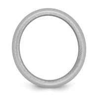 Silicone Silver Metallic 8.7mm Domed Band