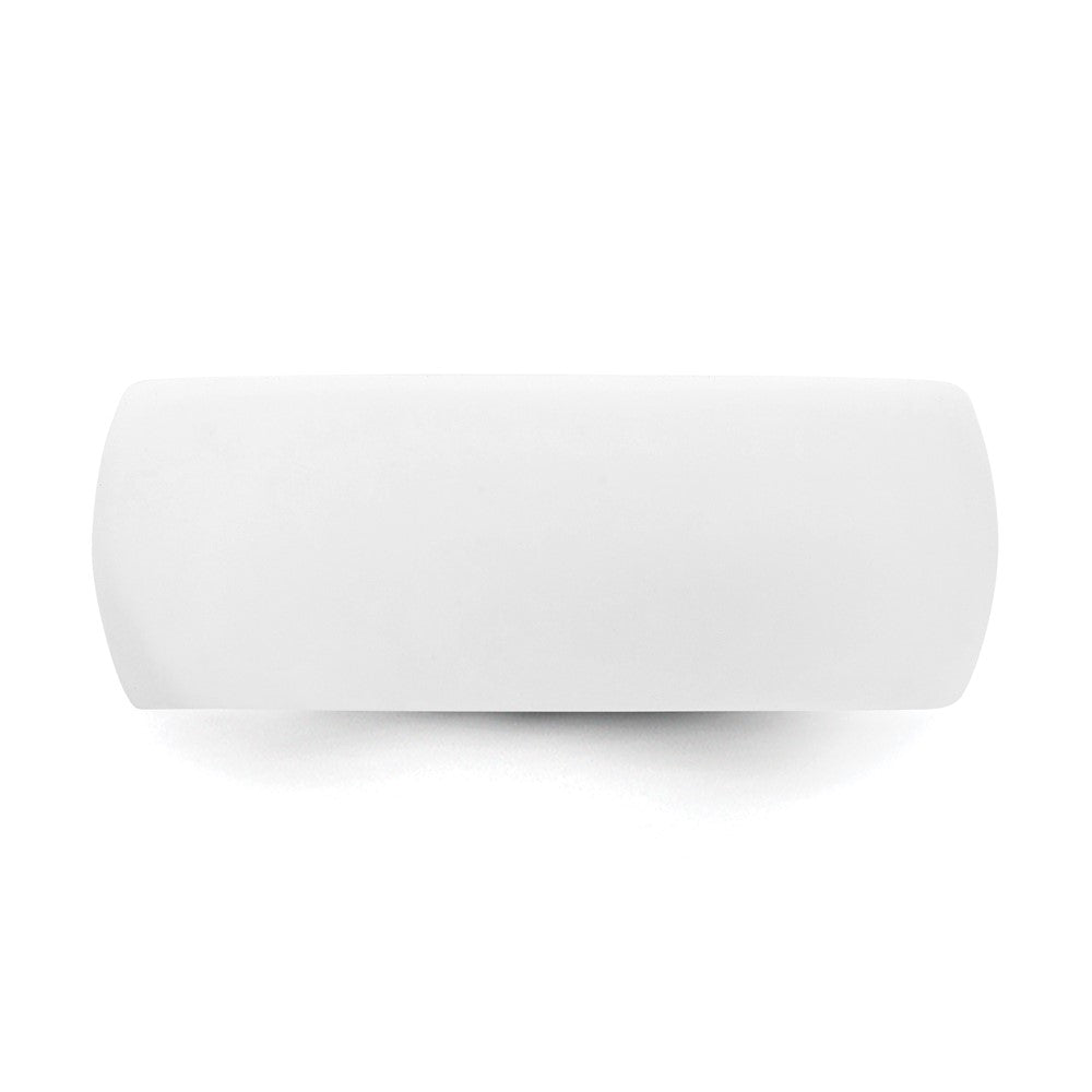 Silicone White 8.7mm Domed Band