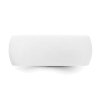 Silicone White 8.7mm Domed Band