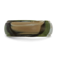 Silicone Camouflage 8mm Ridged Edge Band