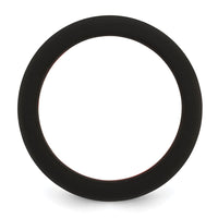 Silicone Black with Red Line Center 7.5mm Band