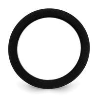 Silicone Black with White Line Center 7.5mm Band