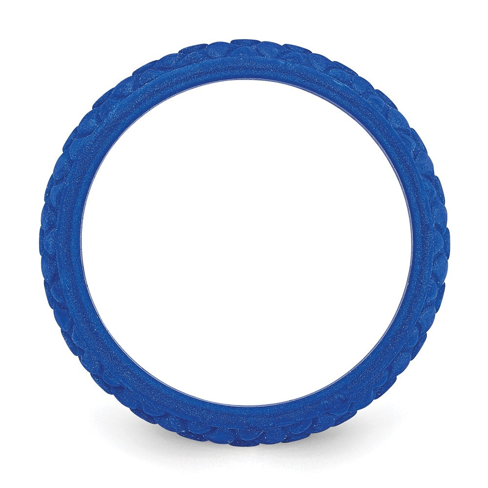 Silicone Blue Mermaid Pattern 5.7mm Band
