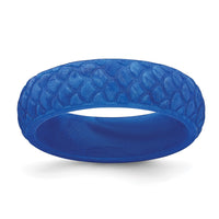 Silicone Blue Mermaid Pattern 5.7mm Band