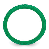 Silicone Green Mermaid Pattern 5.7mm Band