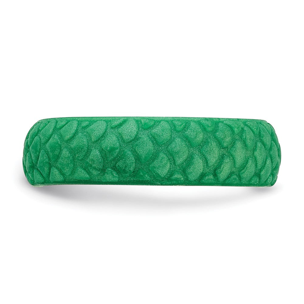 Silicone Green Mermaid Pattern 5.7mm Band