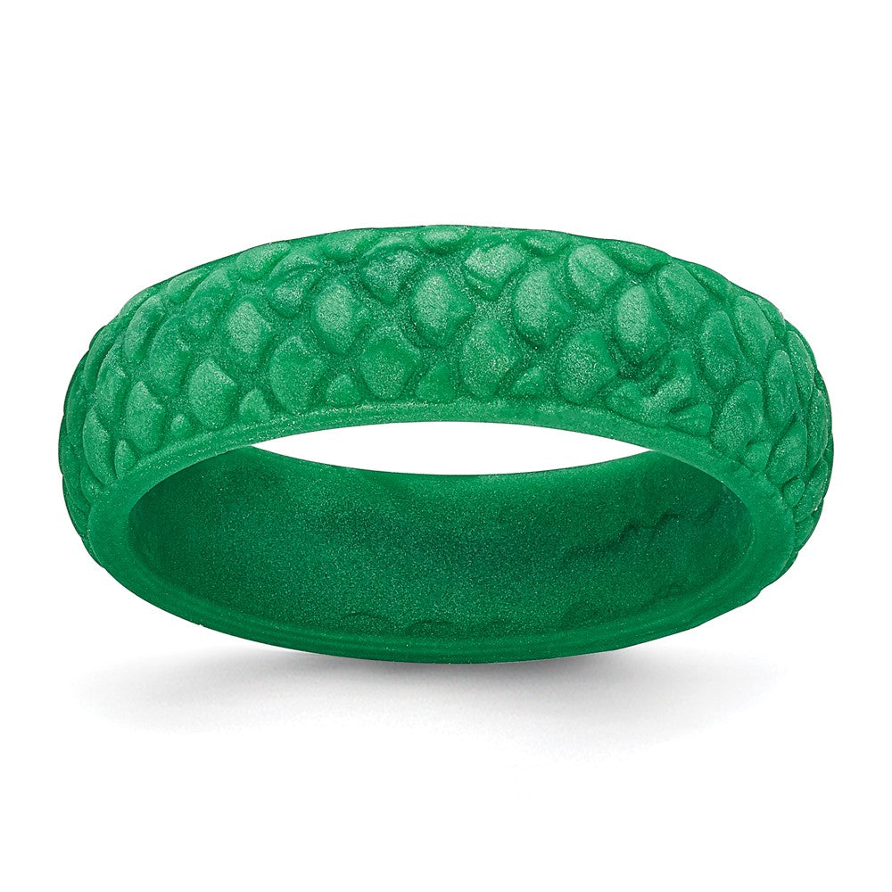 Silicone Green Mermaid Pattern 5.7mm Band