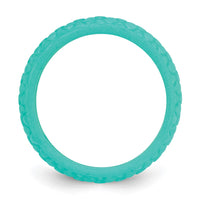 Silicone Sky Blue Mermaid Pattern 5.7mm Band