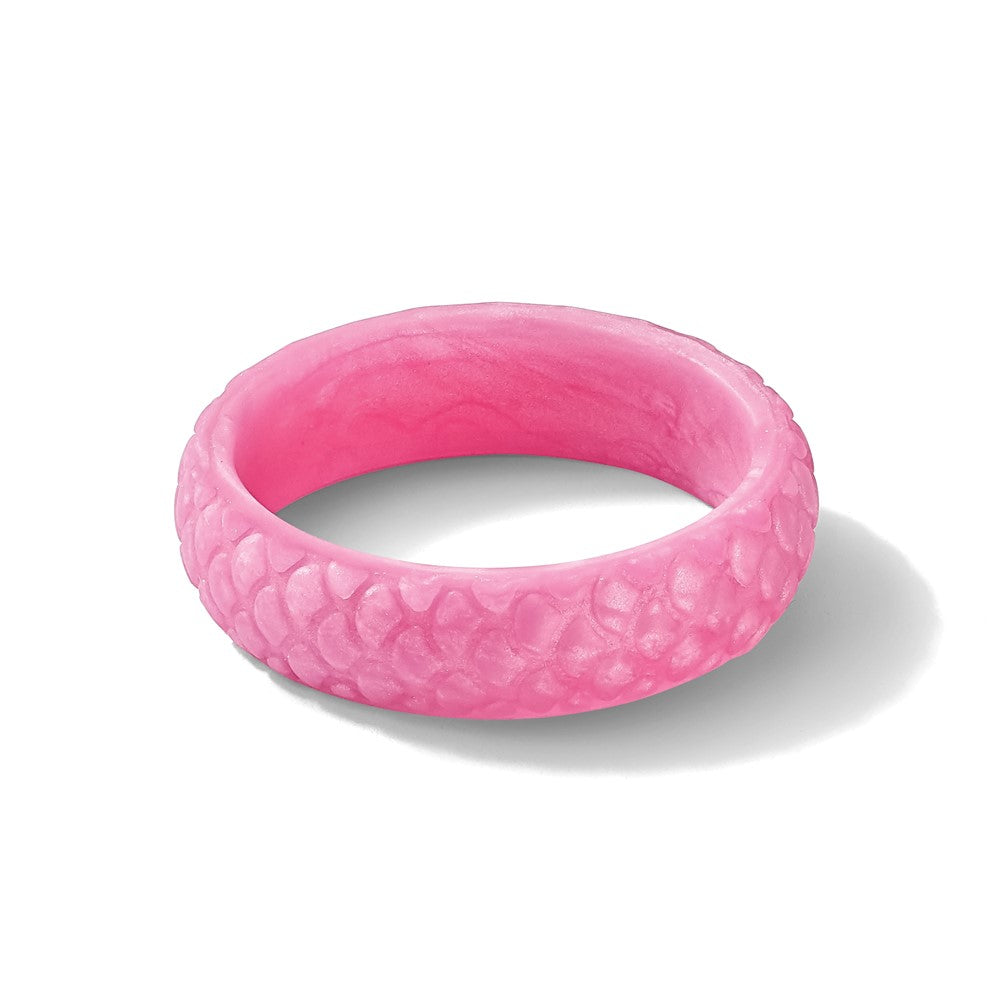 Silicone Pink Mermaid Pattern 5.7mm Band