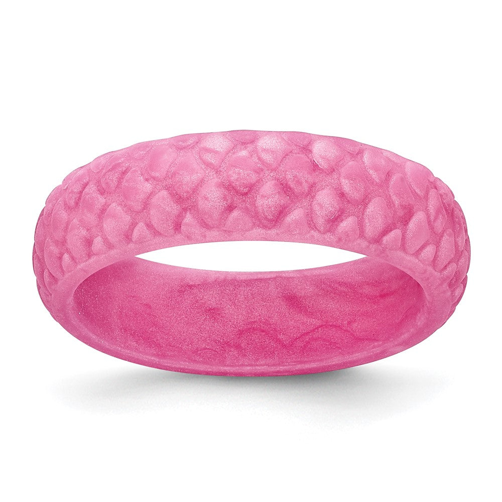 Silicone Pink Mermaid Pattern 5.7mm Band