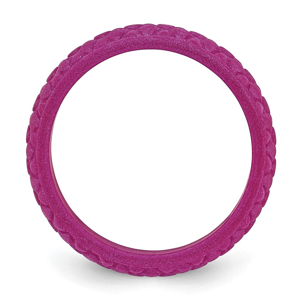Silicone Purple Mermaid Pattern 5.7mm Band
