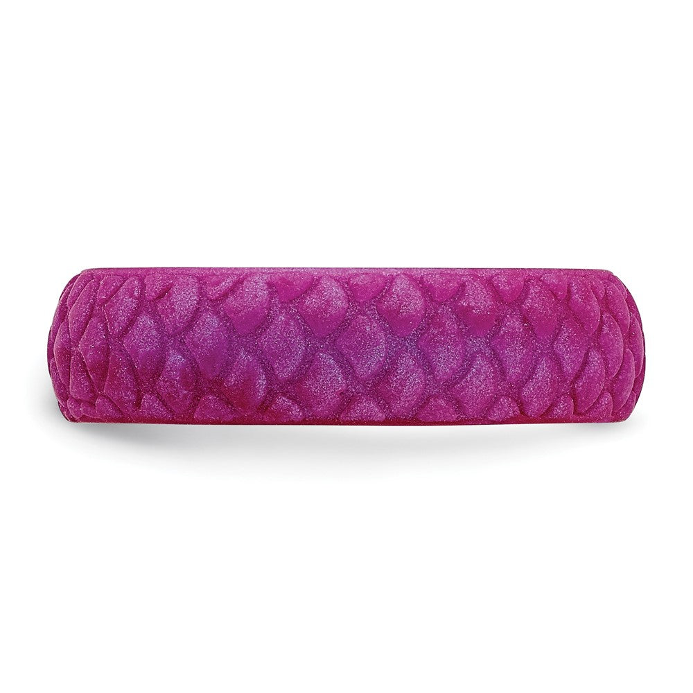 Silicone Purple Mermaid Pattern 5.7mm Band