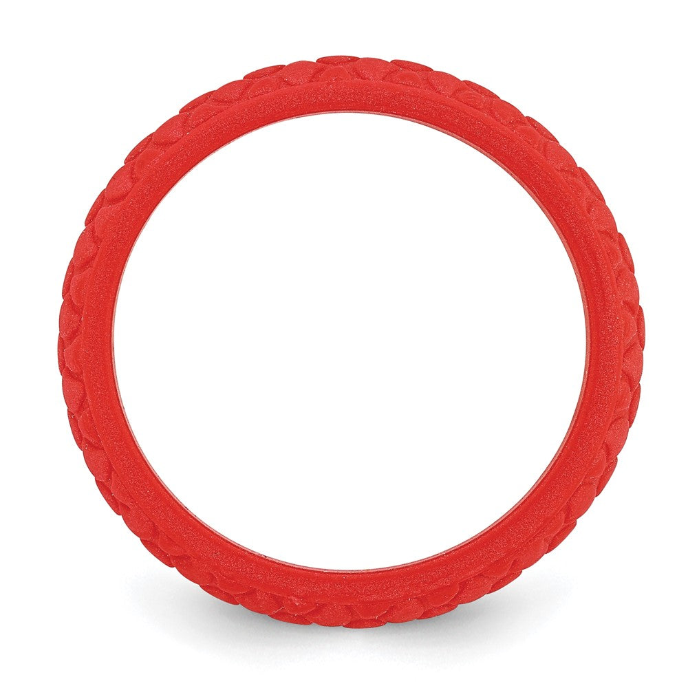 Silicone Red Mermaid Pattern 5.7mm Band