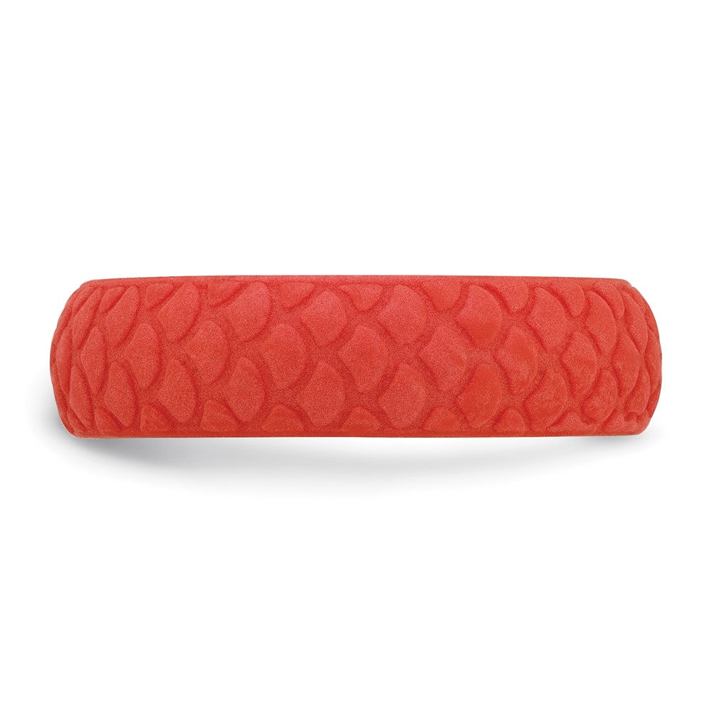 Silicone Red Mermaid Pattern 5.7mm Band