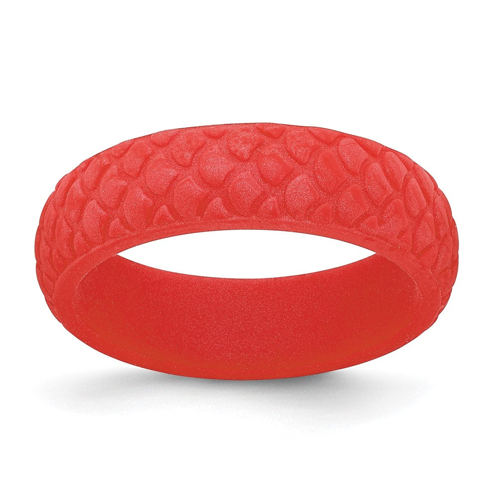 Silicone Red Mermaid Pattern 5.7mm Band