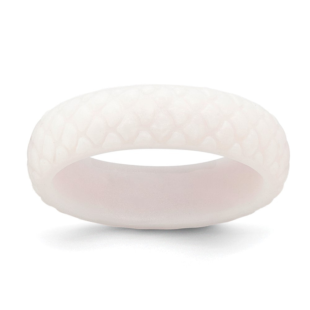 Silicone White Mermaid Pattern 5.7mm Band