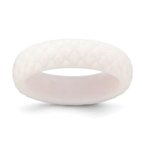 Silicone White Mermaid Pattern 5.7mm Band