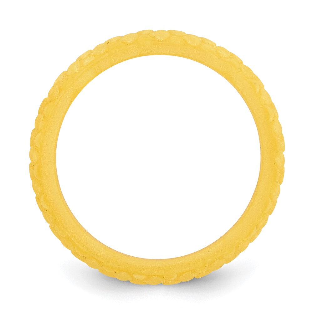 Silicone Yellow Mermaid Pattern 5.7mm Band